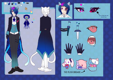 character refsheet for @bmnr_luciel (now defunct)